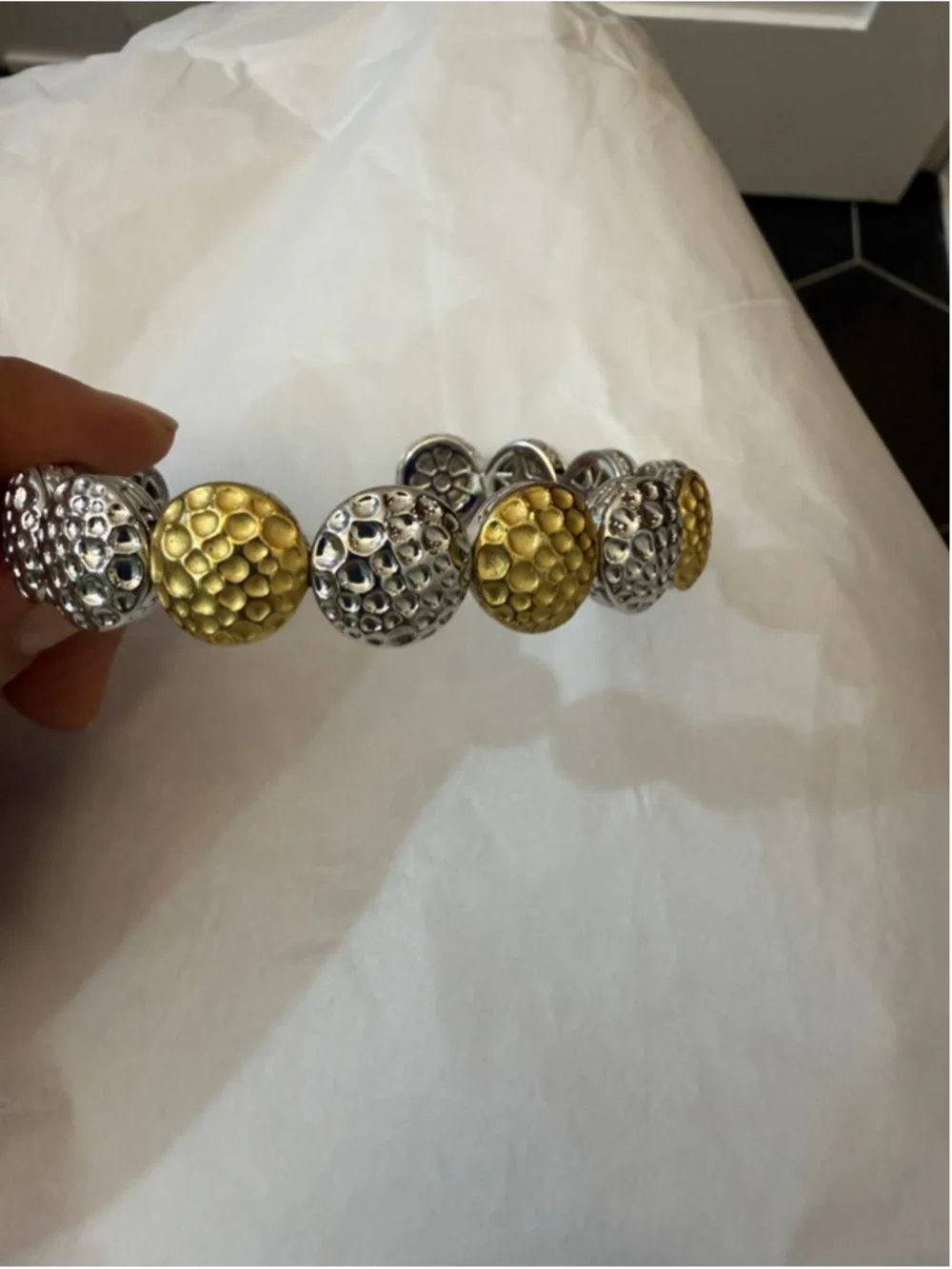 Jewels by Park Lane Gold Silver Tone Earrings & Bracelet Set